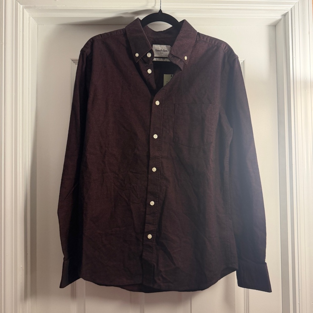Goodfellow & Co Men's Dark Maroon Casual Shirt
